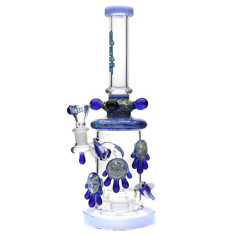 Static Bees And Drip Waterpipe (7074/ST-100) | 12 inch | Assorted Colors product image